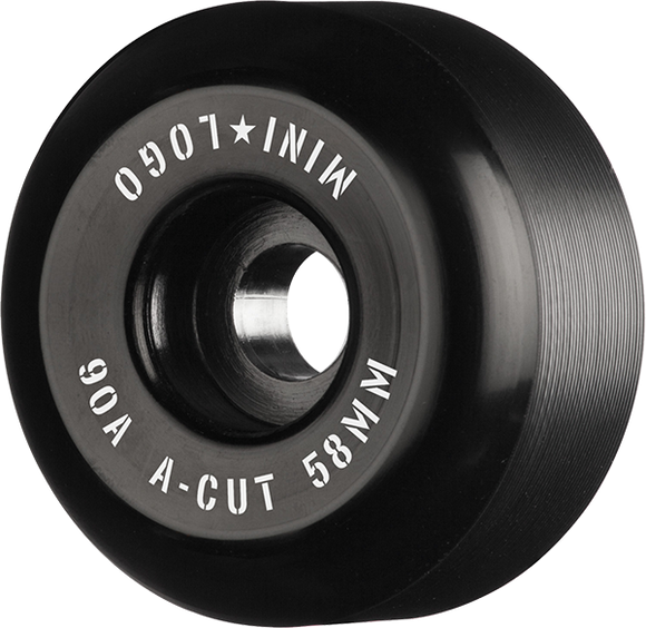 Mini Logo A-Cut Hybrid 58mm 90a Black  Skateboard Wheels (Set of 4)