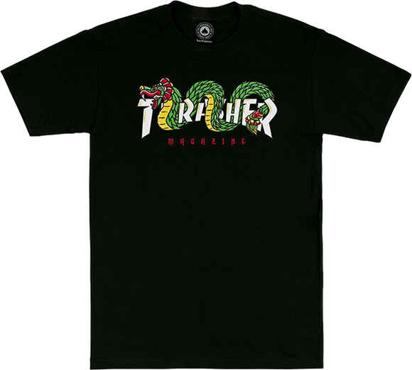 Thrasher Aztec T-Shirt - Size: X-LARGE Black