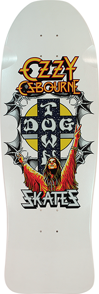 Dogtown Ozzy Osbourne Skateboard Deck -10.12x30.32 Pearl White DECK ONLY