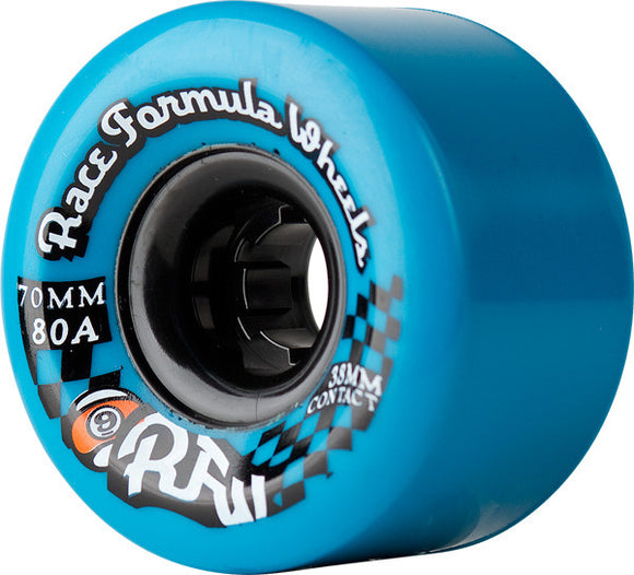 Sector 9 Race Formula Cs 70mm 80a Blue Center Set Skateboard Wheels (Set of 4) - Universo Extremo Boards