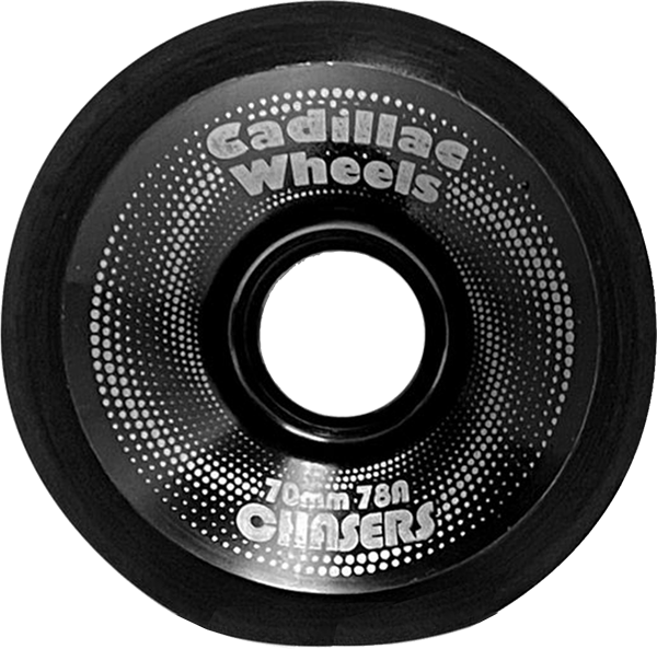 Cadillac Chasers 70mm 78a Black Longboard Wheels (Set of 4)