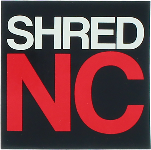 Shred Stickers Printed Shred Nc Stack 3