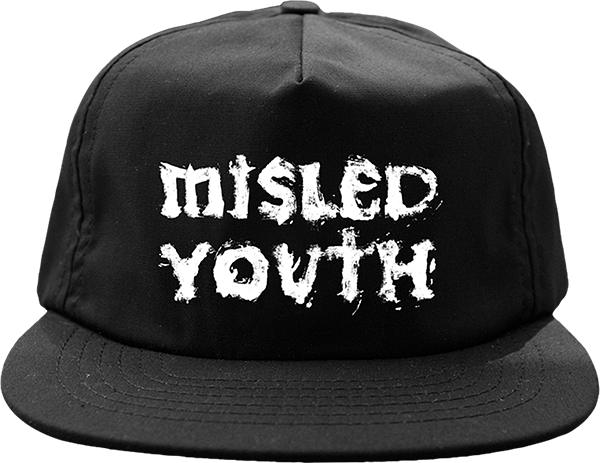 Zero Misled Youth Skate HAT - Adjustable Black/White 