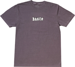 Baker Brand Logo T-Shirt - Size: LARGE Wine Wash