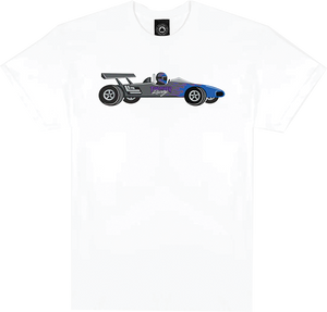 Thrasher Racecar T-Shirt - Size: MEDIUM White