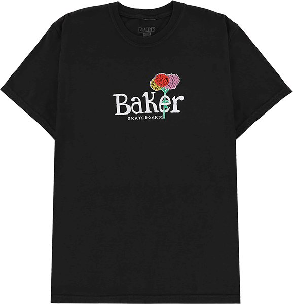 Baker Fleurs Wash T-Shirt - Size: SMALL Black