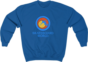 45rpm Skateboard World Crew Sweatshirt - LARGE Blue
