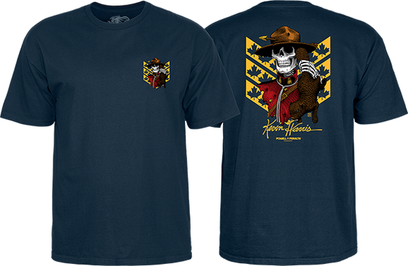 Powell Peralta Harris Mountie T-Shirt - Size: SMALL Navy