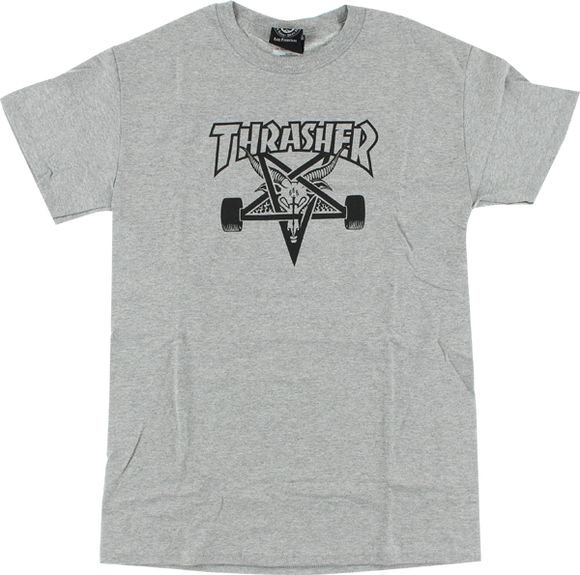 Thrasher Skate Goat T-Shirt - Size: SMALL Grey