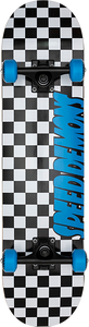 Speed Demons Checkers Complete Skateboard -7.25 Black/Blue 