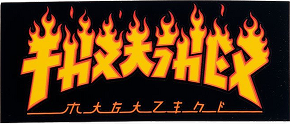 Thrasher Godzilla Flame Decal