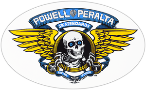 Powell Peralta Winged Ripper Og Oval Decal Blue