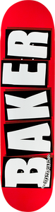 Baker Brand Logo Skateboard Deck -8.12 Red/White DECK ONLY