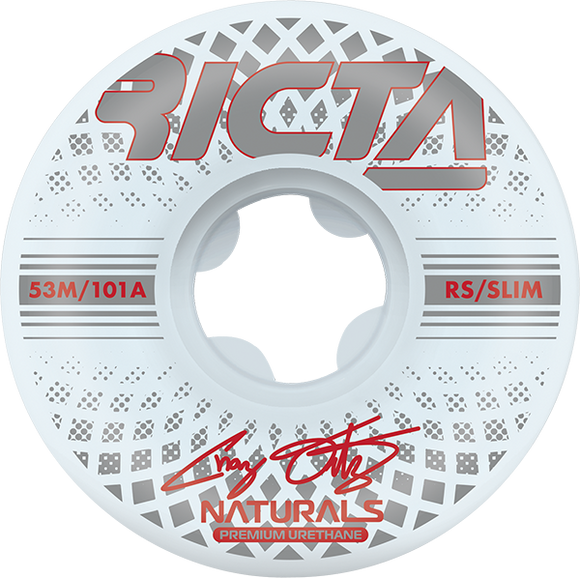 Ricta Ortiz Reflective Naturals Slim 53mm 101a Skateboard Wheels (Set of 4)