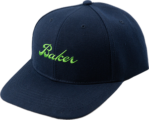 Baker Cursive Skate Skate HAT - Adjustable Navy  
