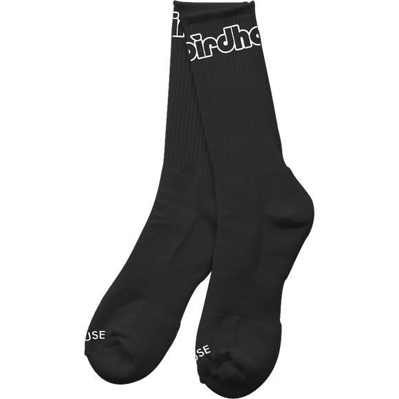 Birdhouse Logo Crew Sock - Black