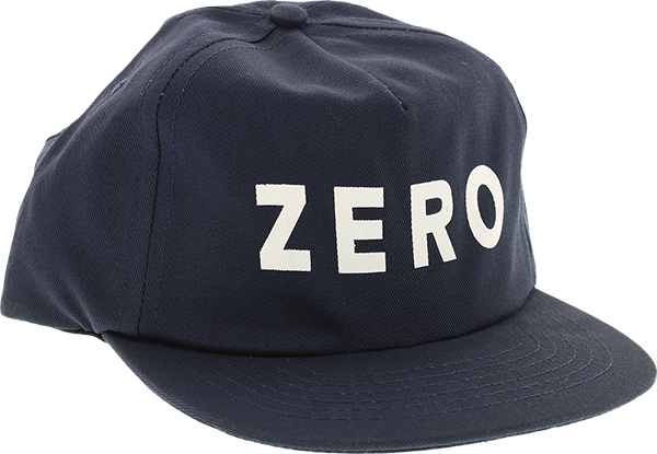 Zero Army Skate Skate HAT - Adjustable Navy/White  