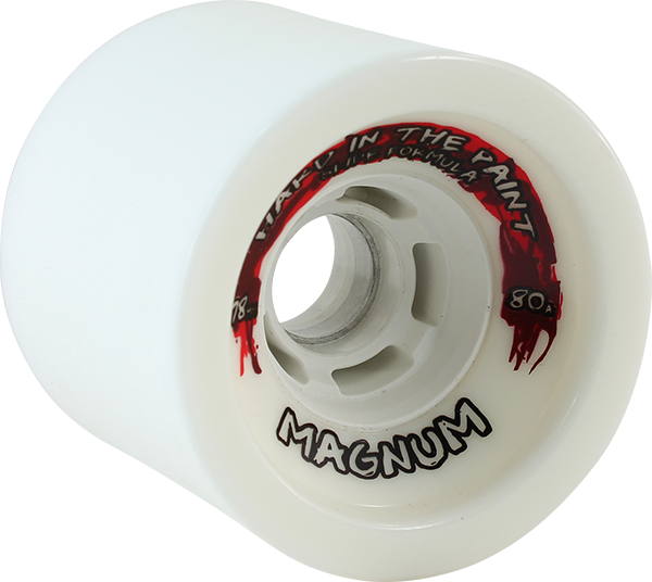 Venom Hard In The Paint Magnum 78mm 80a White Longboard Wheels (Set of 4)