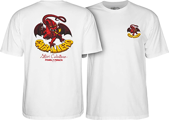 Powell Peralta Cab Dragon II T-Shirt - Size: SMALL White