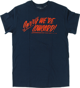 Lowcard Sorry T-Shirt - Size: SMALL Navy