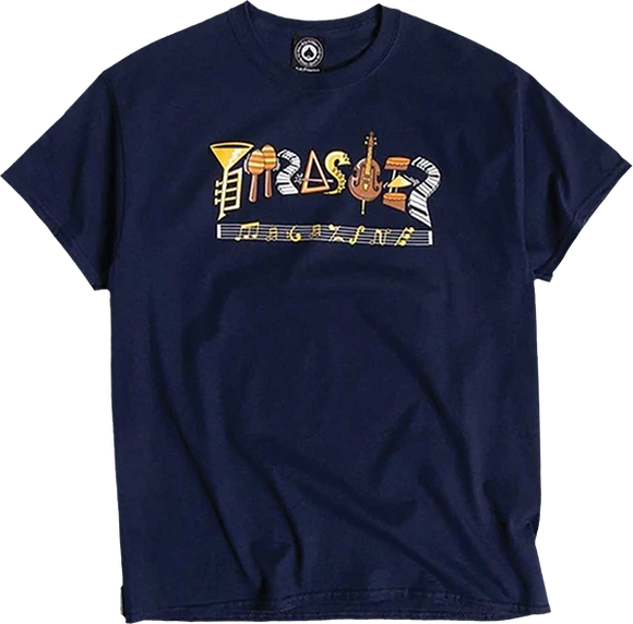 Thrasher Fillmore Logo T-Shirt - Size: MEDIUM Navy