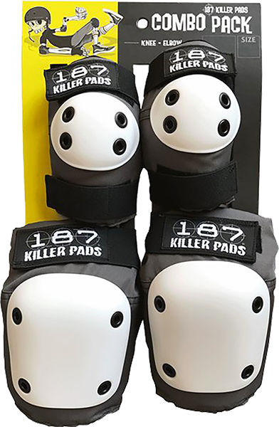 187 Combo Pack Knee & Elbow Pad Set - Size: S/M - Grey  - BRAND NEW 100%ORIGINAL