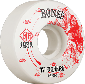 Bones Wheels Rogers STF V3 Whirling Specters 52mm 103a Wt Skateboard Wheels (Set of 4)
