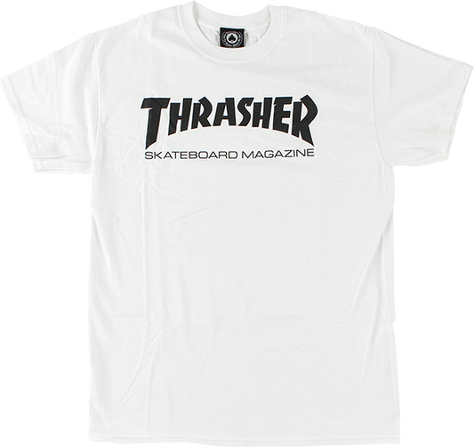 Thrasher Skate Mag T-Shirt - Size: LARGE White/Black