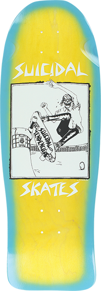 Suicidal Pool Skater Skateboard Deck -10.12x30.32 Ast/Blue Fade DECK ONLY