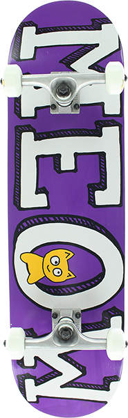 Meow Logo Complete Skateboard -8.25 Purple 