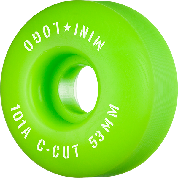Ml C-Cut 53mm 101a Green  Skateboard Wheels (Set of 4)