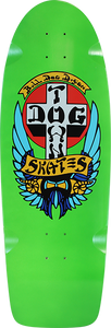 Dogtown Bull Dog 70s Classic Skateboard Deck -10x30 Lime Dip DECK ONLY