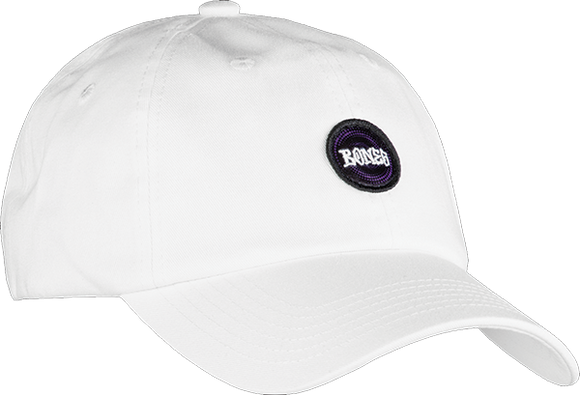 Bones Wheels Wheels Originals Dad Cap Skate HAT - White/Purple 