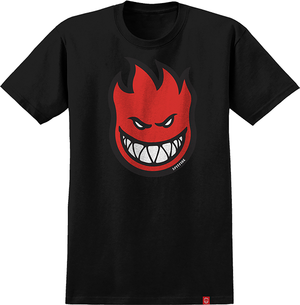 Spitfire Bighead Fill T-Shirt - Size: SMALL Black/Red