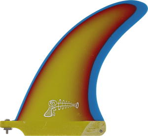Ray Gun Fiberglass Center Fin 8.0" Sunrise Surfboard FIN 