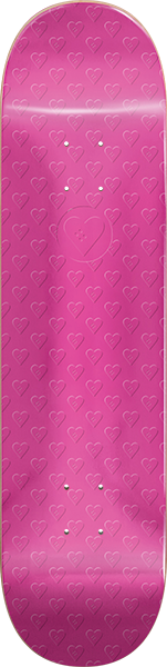 Hs Cosmic Sweethearts Skateboard Deck -7.75 Pearl Pink DECK ONLY