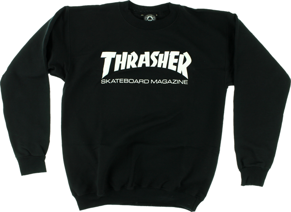 Thrasher Skate Mag Crew Sweatshirt - MEDIUM Black