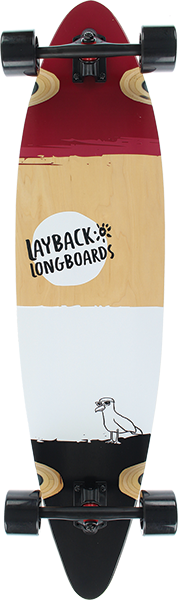 Layback Free Bird Pintail Complete Skateboard -9.75x40 