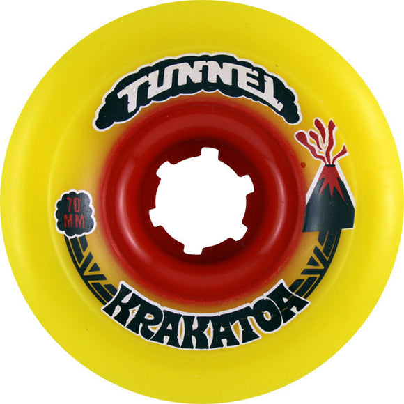 Tunnel Krakatoa Slide 70mm 84a Yellowlow Skateboard Wheels (Set of 4) - Universo Extremo Boards