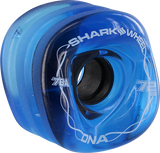 Shark Dna 72mm 78a Transparent Sapphire Longboard Wheels (Set of 4)