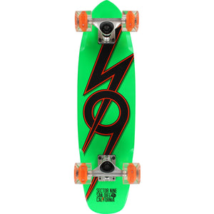 Sector 9 83 Glow Wheels Complete Skateboard -7.25x27.7 Green/Orange | Universo Extremo Boards Skate & Surf