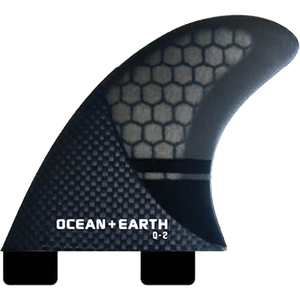 Ocean and Earth Q2 Control 2 Quad Rear Surfboard FIN - FCS & Futures Compatible