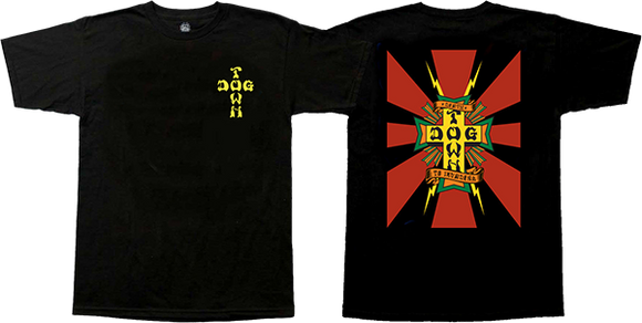 Dogtown Death To Invaders T-Shirt - Size: SMALL Black/Red