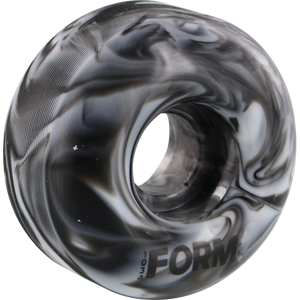 Form Solid Swirl 56mm Black/White Skateboard Wheels (Set of 4)