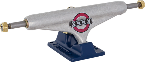 Independent Knox Std Forged Hollow 139mm Silver/Blue Skateboard Trucks (Set of 2)