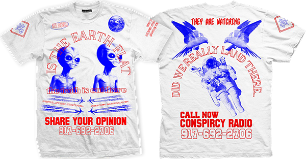 Call Me 917 Conspiracy T-Shirt - Size: SMALL White