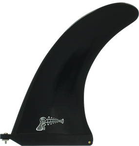 Ray Gun Plastic Center Fin 10" Black Surfboard FIN 