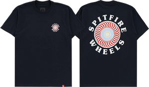 Spitfire OG Classic Fill T-Shirt - Size: MEDIUM Navy/Red