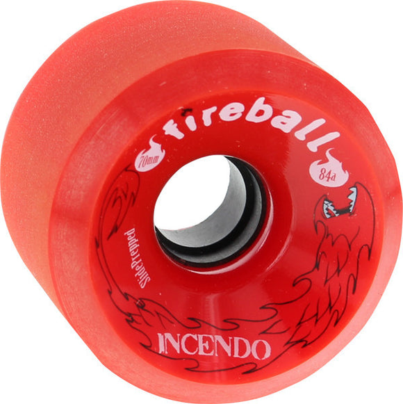 Fireball Incendo 70mm 84a Red Skateboard Wheels (Set of 4) - Universo Extremo Boards