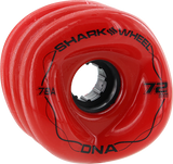 Shark Dna 72mm 78a Lava Red Longboard Wheels (Set of 4)
